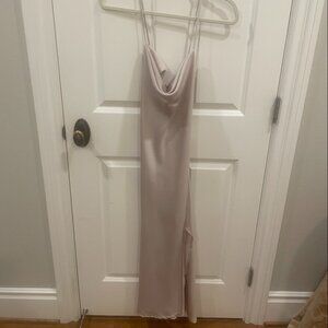 ASTR GAIA Champagne Satin Dress – NWT – Size Medium – $98 Retail